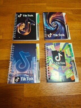 TikTok 38 Sheet Notebook With Pen NIP